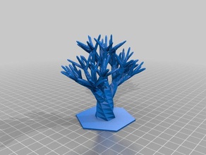 l'hexagone de l'arbre modèles personnalisé 3d print model - Mito3D