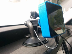 car mount nexus 5 wireless charger mobile phone 3d print model - Mito3D