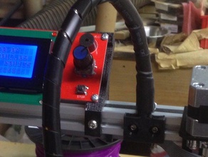 printhead wiring harness mount folger reprap 2020 prusa i3 3d printer accessories 3d print model - Mito3D