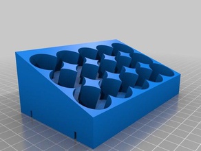 my customized paint tray tool holders boxes 3d print model - Mito3D