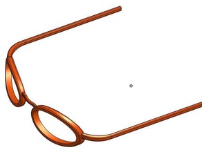 curvy glasses 3d print model - Mito3D