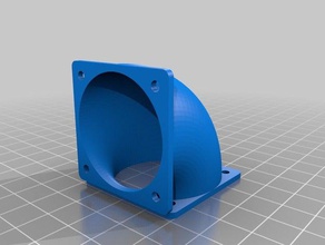 40mm fan adapter 90 angle 3d printing customized 3d print model - Mito3D