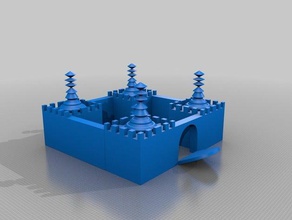 samantha sernekos experimentellen Stadtbild sams Burg Kunst 3d print model - Mito3D