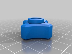 meu personalizados dedo de aperto parafuso hexagonal câmara 3d print model - Mito3D