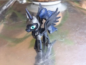 luna armadura varreduras réplicas mlp my little pony princesa 3d print model - Mito3D