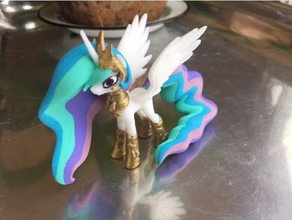 celestia armadura varreduras réplicas mlp my little pony princesa 3d print model - Mito3D