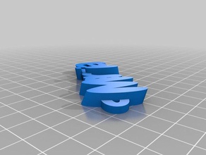 marina portachiavi de porte-clés personnalisé 3d print model - Mito3D