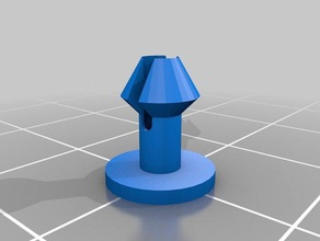 mi personalizados a través del orificio tapón pasador de retención partes 3d print model - Mito3D