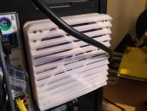 120-mm-direktionaler fan shroud office 3d print model - Mito3D
