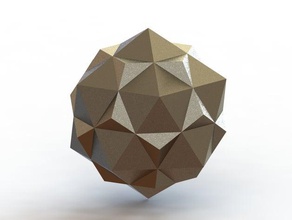 doppio icosaedro regolare per la matematica arte 3d print model - Mito3D