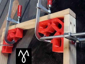 seria abrazadera cuadrada de 3 tamaños herramientas diy mano carpintería madera la banco trabajo taller 3d print model - Mito3D