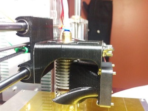 x-carriage ducted fan shroud 3d printer parts 3d print model - Mito3D