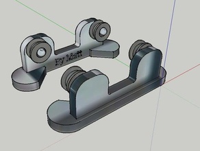 universal mini carrete de rodillos apoyo bobine universel 3d la impresora accesorios soporte bobina 3d print model - Mito3D