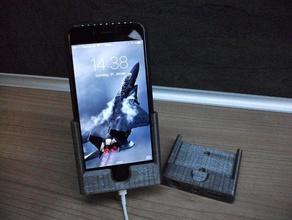 iphone 6 6s Auto cradle-Blitz-Unterstützung mobile Handy-Halter lightning-docking-Station lightning-dock 3d print model - Mito3D