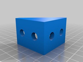 il mio personalizzato rinforzato staffa angolare di sostituzione parti 3d print model - Mito3D