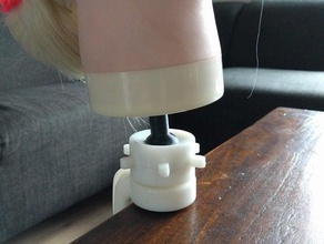 Puppe Kopf, Tischklemme Teil - Spielzeug Spiel Zubehör 3d print model - Mito3D