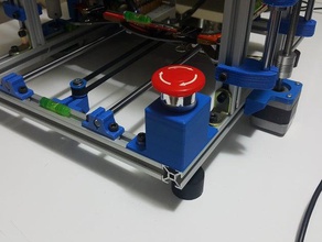 günstige not stop-Schalter Abdeckung sigma 20mm 3d Drucker - Zubehör Schalter montieren 3d print model - Mito3D