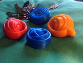 Kreisel entspannende Schlüsselanhänger 6 rings jewelry antistress decoration fidget fidget-toy gyroscope keychain keychains knick-knack knicks 3d print model - Mito3D