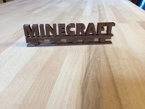 minecraft title signs logos 3d print model - Mito3D