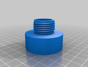 meu personalizados recipiente de água tubo adaptador mangueira partes 3d print model - Mito3D