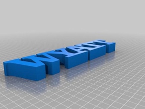 my customized text wyatt signs logos 3d print model - Mito3D