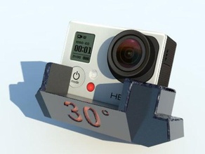 go pro heroe 34 angolo di base fotocamera 3d print model - Mito3D