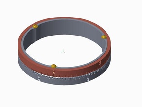 cylindrique règle à calcul ingénierie 3d print model - Mito3D