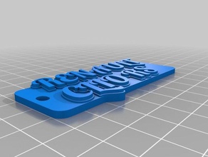 rs keychains customized 3d print model - Mito3D