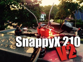 snappyx 210 v2 x-frame zmr 250 brazos rc vehículos aio personalizado flip32 zmr250 3d print model - Mito3D
