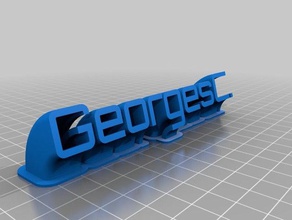 my customized gc name plate office 3d print model - Mito3D