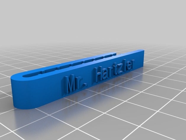 hartzler clip de corbata con broche accesorios personalizado 3D print model - Mito3D