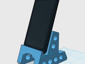 universal phone stand fits phones case mobile 3d print model - Mito3D