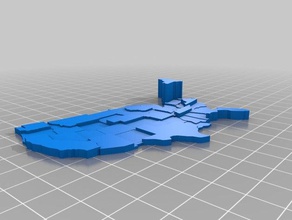matts map learning customized 3d print model - Mito3D