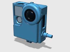 go pro hero 4 framewith adafruit neo pixelring light other version camera 3d print model - Mito3D