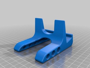 universal phone stand horizontal mobile 3d print model - Mito3D