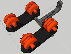carrete de rodillos v3 guía apoyo bobine avec 3d la impresora accesorios 3d print model - Mito3D