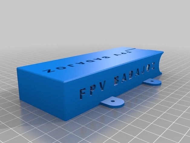 porta bateria lipo fpv badajoz rc veículos 3D print model - Mito3D