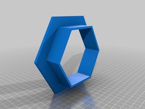 universelle de la forme découpée l'hexagone sculptures artproject makeredchallenge 3d print model - Mito3D