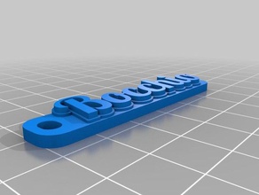 targhetta bocchio Schlüsselanhänger angepasst 3d print model - Mito3D
