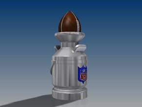 fantasy footballmadden trophy models ffl football team logos nfl logo 3d print model - Mito3D