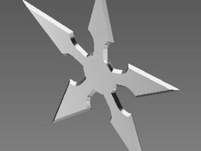 5 punto shuriken modelli 3d print model - Mito3D