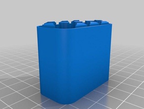 8x aaa cell case bot containers battery customized 3d print model - Mito3D