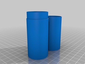 simple parametric bottle containers 3d print model - Mito3D