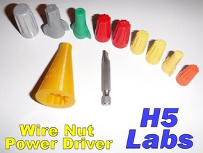 wire nut power driver hand tools ac wiring cone connector connectors electrical tool box components thimble 3d print model - Mito3D