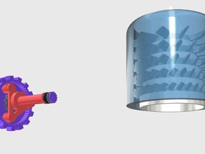 turbina ingranaggio planetario automotive 3d print model - Mito3D