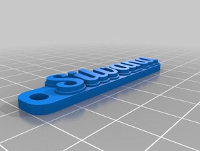 silvana keychains customized 3d print model - Mito3D