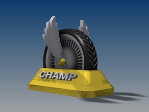 racing trophy models co2 car race racecar racetrack redwings trophies wheel wheels 3d print model - Mito3D
