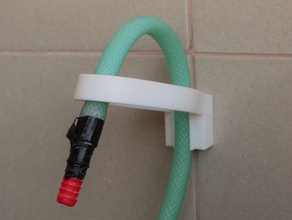 garden hose holder outdoor clamp 3d print model - Mito3D