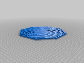 meu personalizados tartaruga espiral gerador 2d arte 3d print model - Mito3D