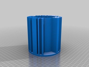 bms pencil holder office customized 3d print model - Mito3D